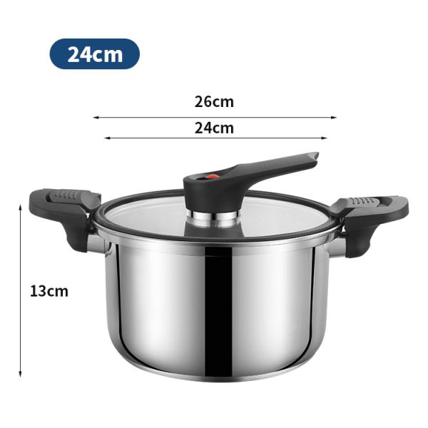 Custom Kitchen Pressure Cooker 24cm 304 Stainless Steel Pressure Cooker