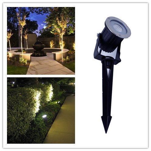 Aluminum Outdoor Lawn Light IP65 LED Spike Spot Light Landscaping Light AC100-240V