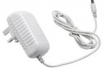 White 12 Volt Power Adapter With ABS Plastic Materials , Single Output Type