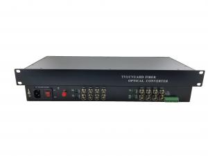 Quality 1080P 16-CH HDCVI/TVI/AHD Fiber Optic Video Transceiver 120MHz 1310nm/1550nm Single-mode Fiber 20Km FC Port wholesale