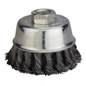 China Stable Knotted Wire Cup Brush , Stainless Steel Wire Brush For Grinder on sale