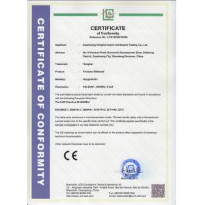 Honghai Photoelectric Group Co.,ltd. Certifications