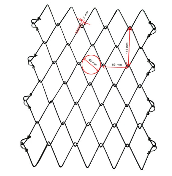 3mm Chain Link Rockfall Protection Netting Galvanized Stainless Steel Wire Mesh Roll