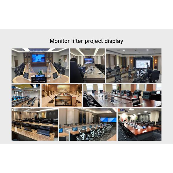 BNT 17 3 Retractable Touch Screen Hidden in Meeting Table Motorized Monitor Lift