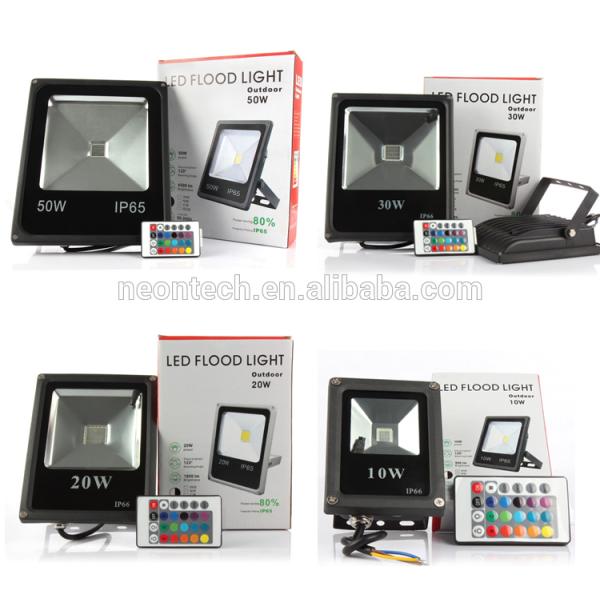 Durable Outdoor LED Flood Lights Waterproof , RGB 12v Outside Security Lights