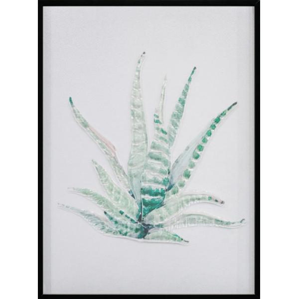 Decorative 3D Patterned Round Kiln 6mm Fused Glass Art