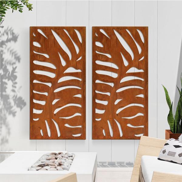 Art Decorative Metal Garden Products Corten Steel Privacy Panels Weather Proof