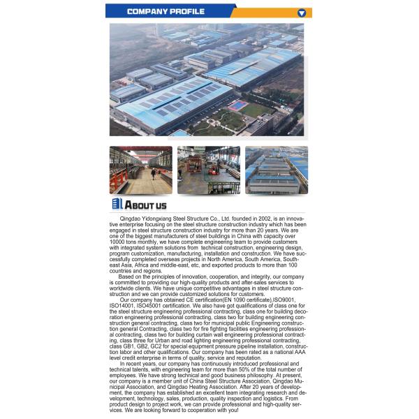 Custom Prefab Steel Warehouse With Sandwich Panels / Sliding Doors