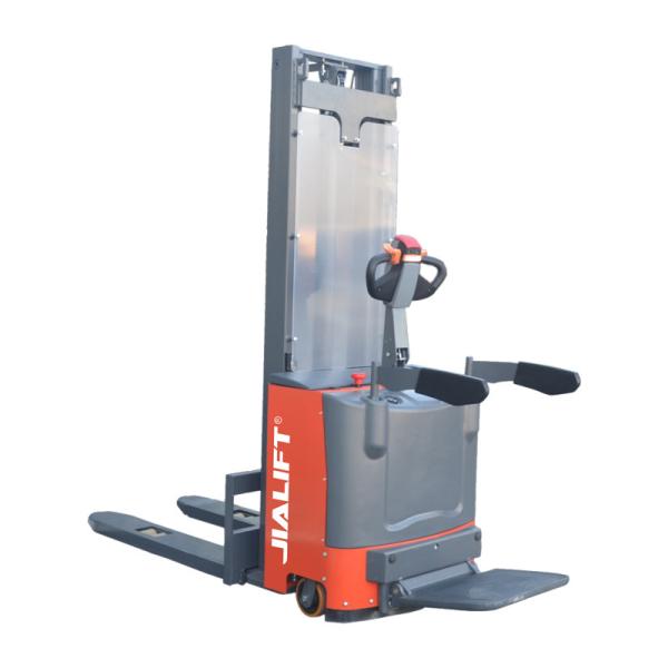 High Lift Full Electric Stacker Machine Rated Traction Weight 2000 kgs Lifting 3200mm