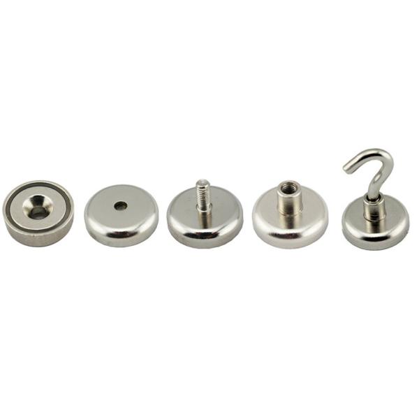 Chrome Coating SmCo Neodymium Cup Magnets With Different Color