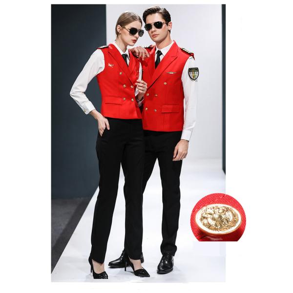 Customized Color Air Hostess Uniform Long Sleeve Shirt for Airline Flight Attendants