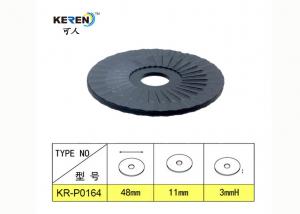 Quality KR-P0164 PP PE Black Plastic Washers 3mm Thickness 0.43 Inch Hole ID 1.88 Inch OD wholesale