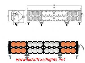 Quality 9-32V waterproof IP68 480W off road LED light bar,led lights for trucks wholesale