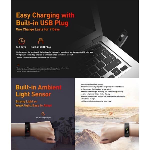 RoHS Fitness Tracker ECG Sensor Smartwatch