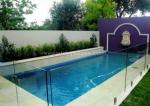 Brown 10mm Frameless Swimming Pool Glass Fence With Thermal Resistant