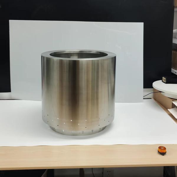 15L Capacity Silver 304 Stainless Steel Portable Fire Pit for Outdoor Heating Promotion