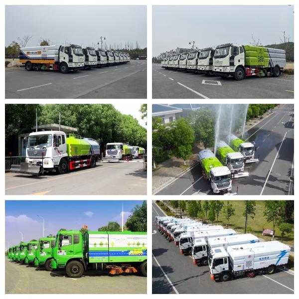 4x2 Driving High Pressure Road Sweeper Truck 3-20km/H Clean Speed