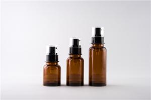 Quality Lotion Essential Oil Amber Cosmetic Bottles Color Coating Surface Handling wholesale