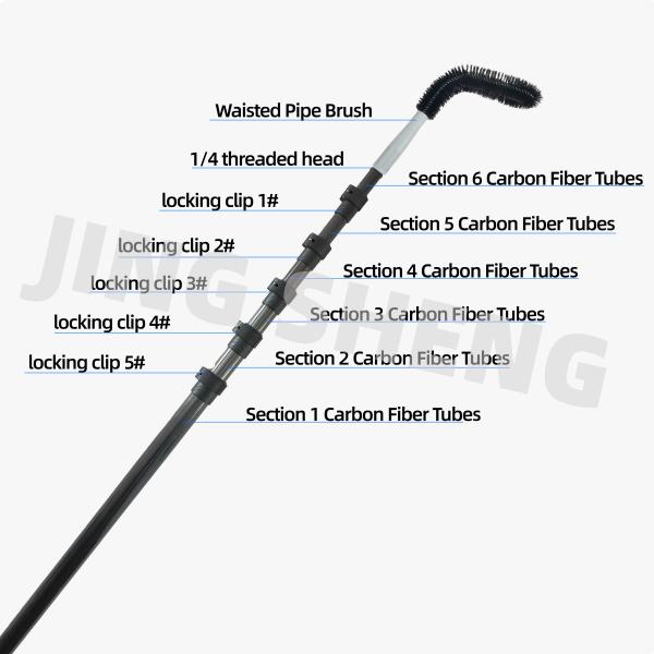 50ft Industrial Duster With Extension Pole for cleaning high ceilings, high ceiling fans, roof cobwebs, high-strength materials