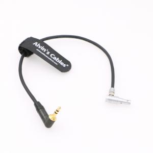 Quality 10 Inches Camera Audio Cable 5 Pin Right Angle Male To Right Angle 3.5mm TRS wholesale