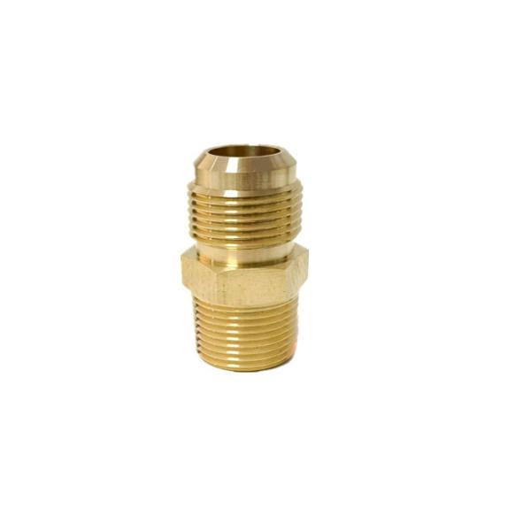 3/8 In. Flare X 3/8 In. MIP Brass Adapter Fitting CNC