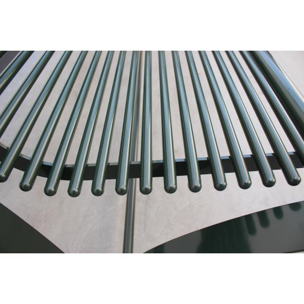 Powder Coated Steel Exterior Park Benches , Garden Bench 6ft Waterproof