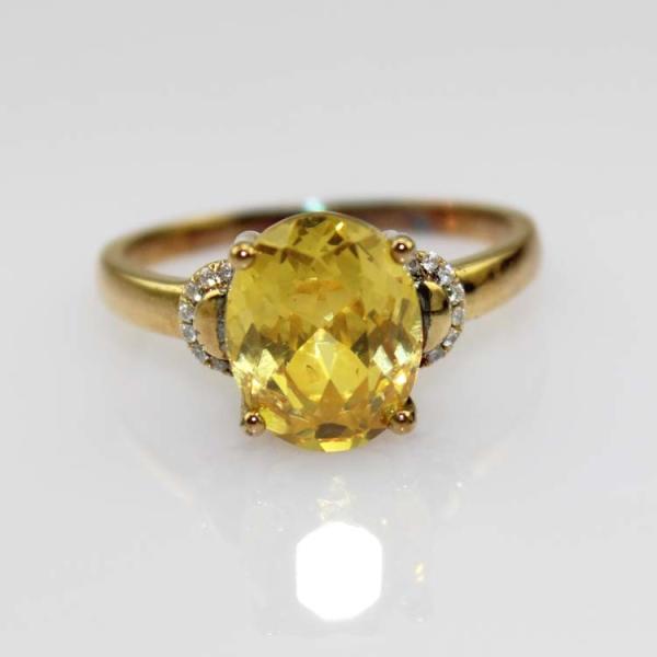 Rose Gold Plated Sterling Silver Red Cubic Zircon Ring (R251)