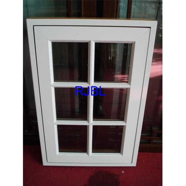 Double Glass aluminum Clad wood Replacement Windows Natural Laminated Conifer Lumbers