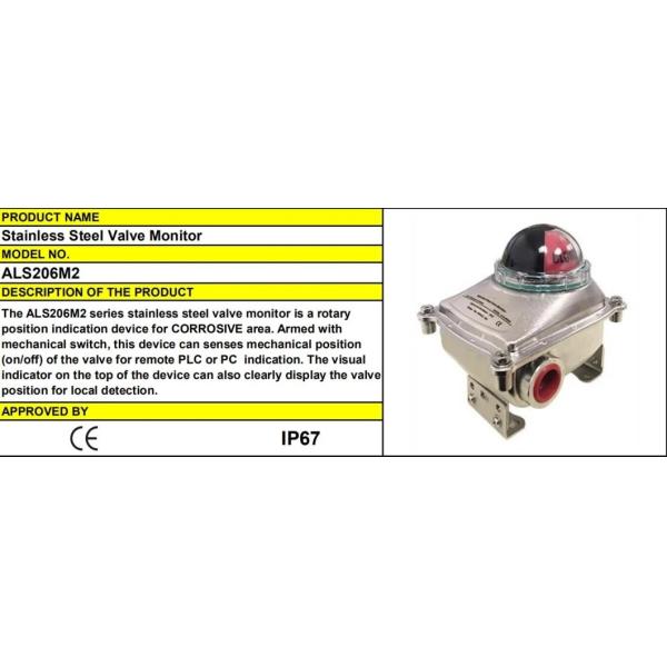 Leak Proof Stainless Steel Limit Switch Boxes M2 M20 Cable Entry