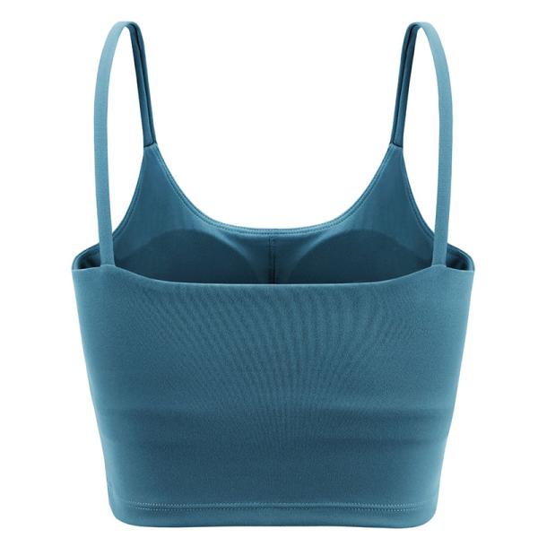 Workout Women High Impact Sports Bra Crew Neck Knitted Fabric