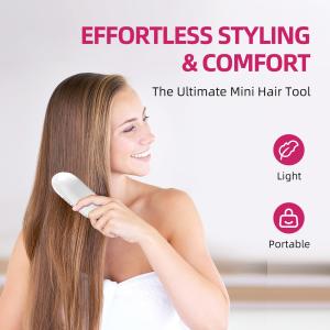 CE FCC IONIC Hair Brush Negative Ion 1W Blue LED Hair Brush