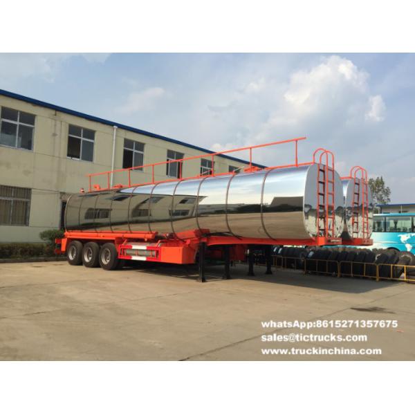 Oil Tank Full Trailer (Customizing 2-3-4 Axles Dolly Tanker 10CBM -30 For Palm Oil Crude Fuel / Petrol Oil Delivery