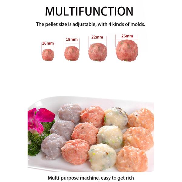 220V Stuffed Meatball Meat Product Making Machines Commercial