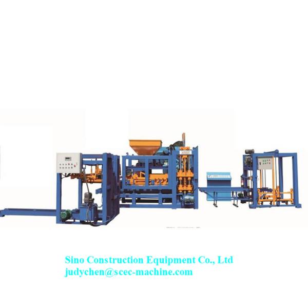 Fully Automatic Cement Block Machine Brick Making Equipment 4 Pcs/Mould