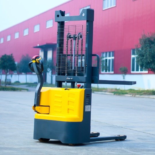 1500kg Single Mast Forklift , Walk Behind Pallet Jack With 1 Year Warranty
