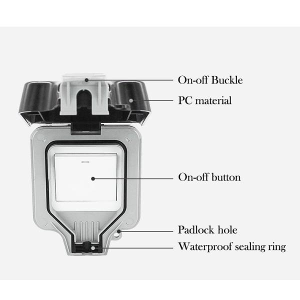 MPS22 Weatherproof Switches IP66 Weatherproof Outlet Box