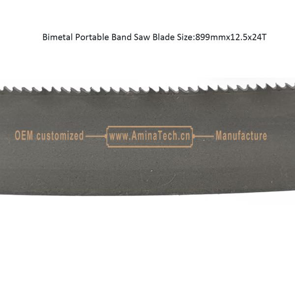 Bimetal Portable Band Saw Blade Size:899mmx12.5x24T