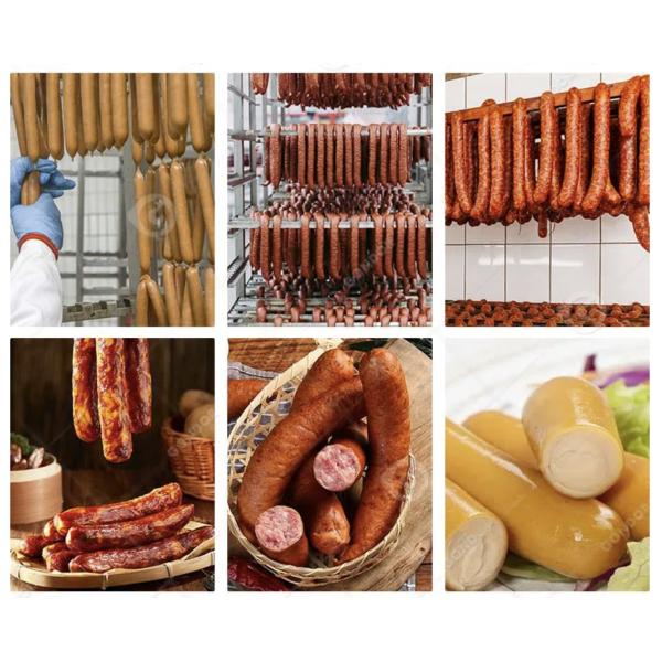 Low Cost Commercial-Grade 300kg/H Horizontal Hydraulic Enema Machine For Sausage Processing