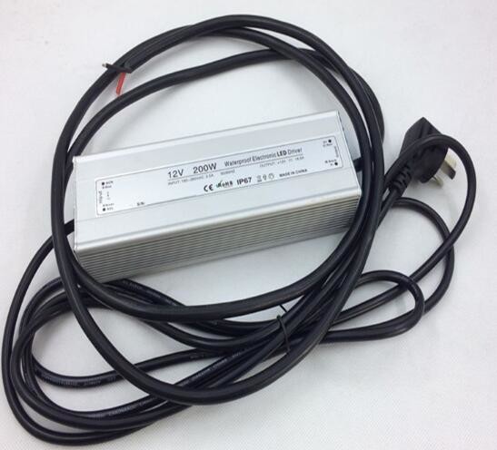 12 volt 24 volt LED Power Adapter 200 Watt waterproof led transformer