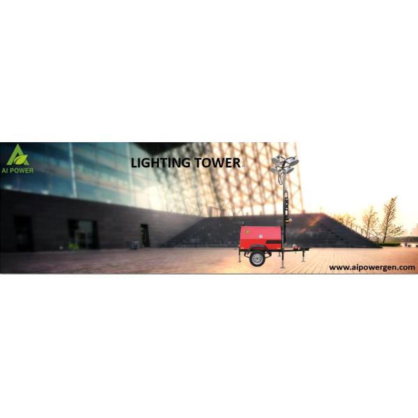 Kubota 300wX4 Portable Light Tower 7m Genset Lighting Tower