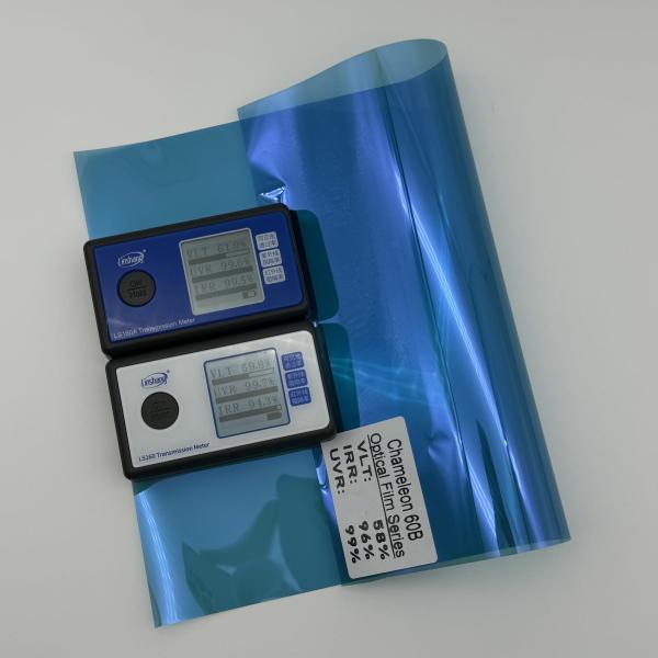 58% VLT Chameleon Window Film with 96% IRR and 99% UVR for Car Glass Protection