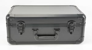 18 inch x 12 inch x 6 inch Protable Black Aluminum Tool Carrying Case @ MSAC CO.,LTD