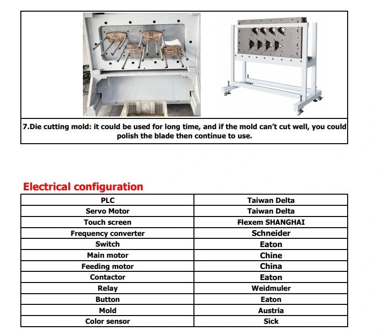 Nice-Cq1100 Automatic Flat Bed Die Cutting Machine Price Paper Cup Punching Machine Cutting Machine