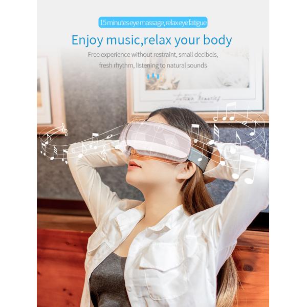 FCC Portable Lightweight Heated Eye Massager Blood Circulation USB Charging