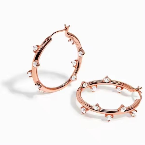 Delicate 14K Gold Plumeria Full Hoop Earrings Hawaiian Craftsmanship