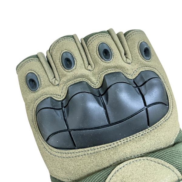 Green Customized Half Finger SKI Protection Training Gloves for Protection