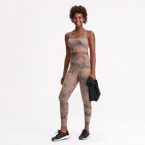 Tie Dye Yoga Bra And Legging Set Yoga Activewear Sets 220gsm