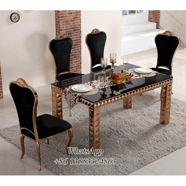 Rose Gold Color Table and Chairs