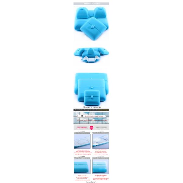 elegant double door jewelry box hign end blue velvet jewellery box with logo