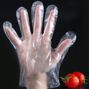 Quality PE Disposable Cooking Gloves / Food Grade Powder Free Vinyl Gloves wholesale